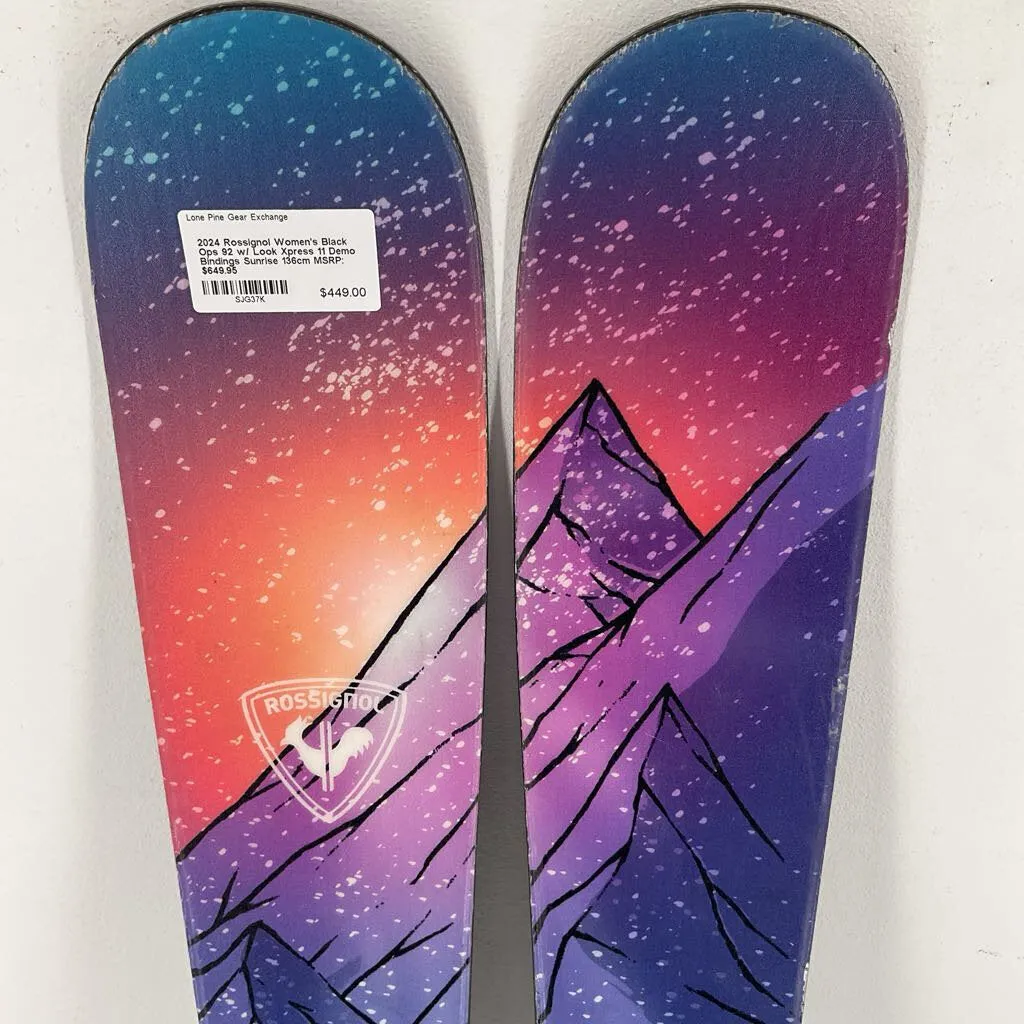 2024 Rossignol Women's Black Ops 92 w/ Look Xpress 11 Demo Bindings