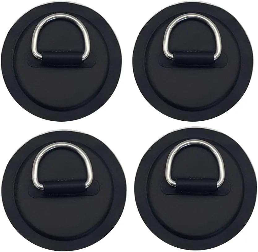 4 Pieces Kayak Paddle Holder Kayak Paddle Clip Kayak Paddle Storage Clip Kayak Paddle Keeper Include 4 Pieces D-Ring Patch for Kayak PVC Inflatable Boat Paddle Board