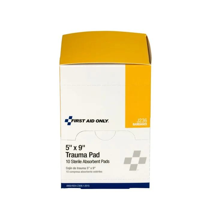 5"X9" Trauma Pad, 10 Per Box - W-J236