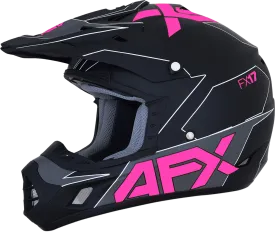 AFX FX-17 Helmet - Aced - Matte Black/Pink - XS 0110-6509