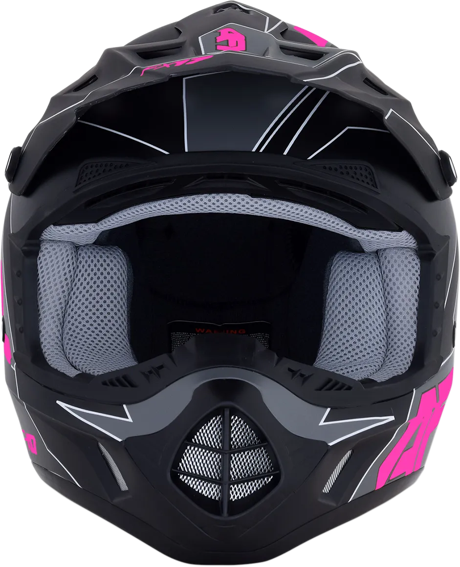 AFX FX-17 Helmet - Aced - Matte Black/Pink - XS 0110-6509