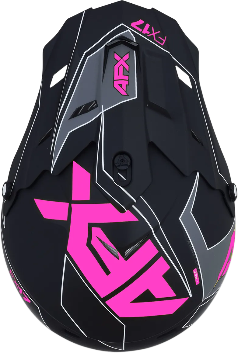 AFX FX-17 Helmet - Aced - Matte Black/Pink - XS 0110-6509