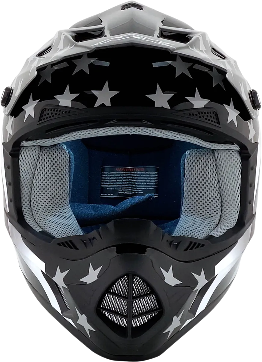 AFX FX-17 Helmet - Flag - Stealth - Small 0110-2363