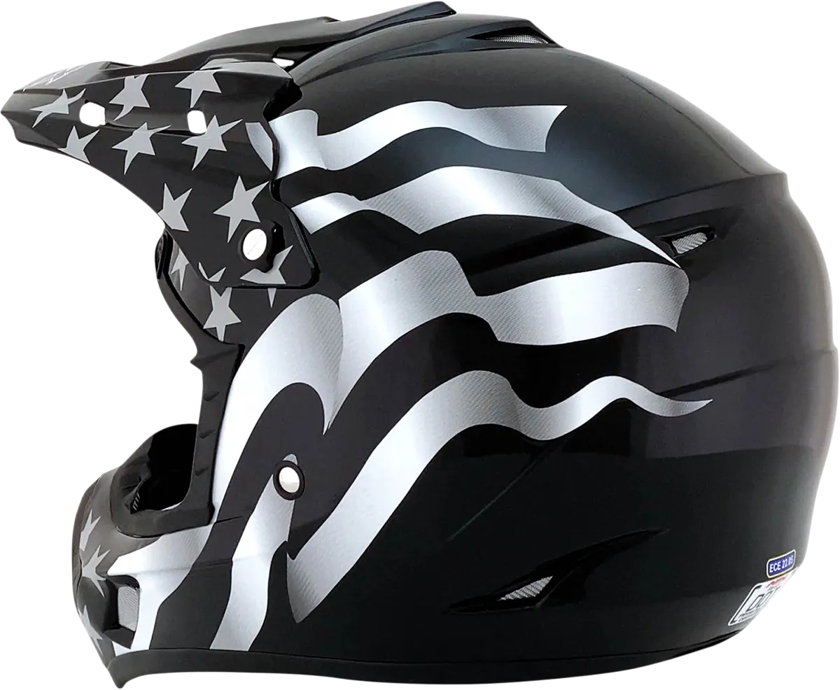 AFX FX-17 Helmet - Flag - Stealth - Small 0110-2363