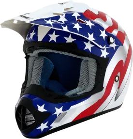 AFX FX-17 Helmet - Flag - White - XL 0110-2378