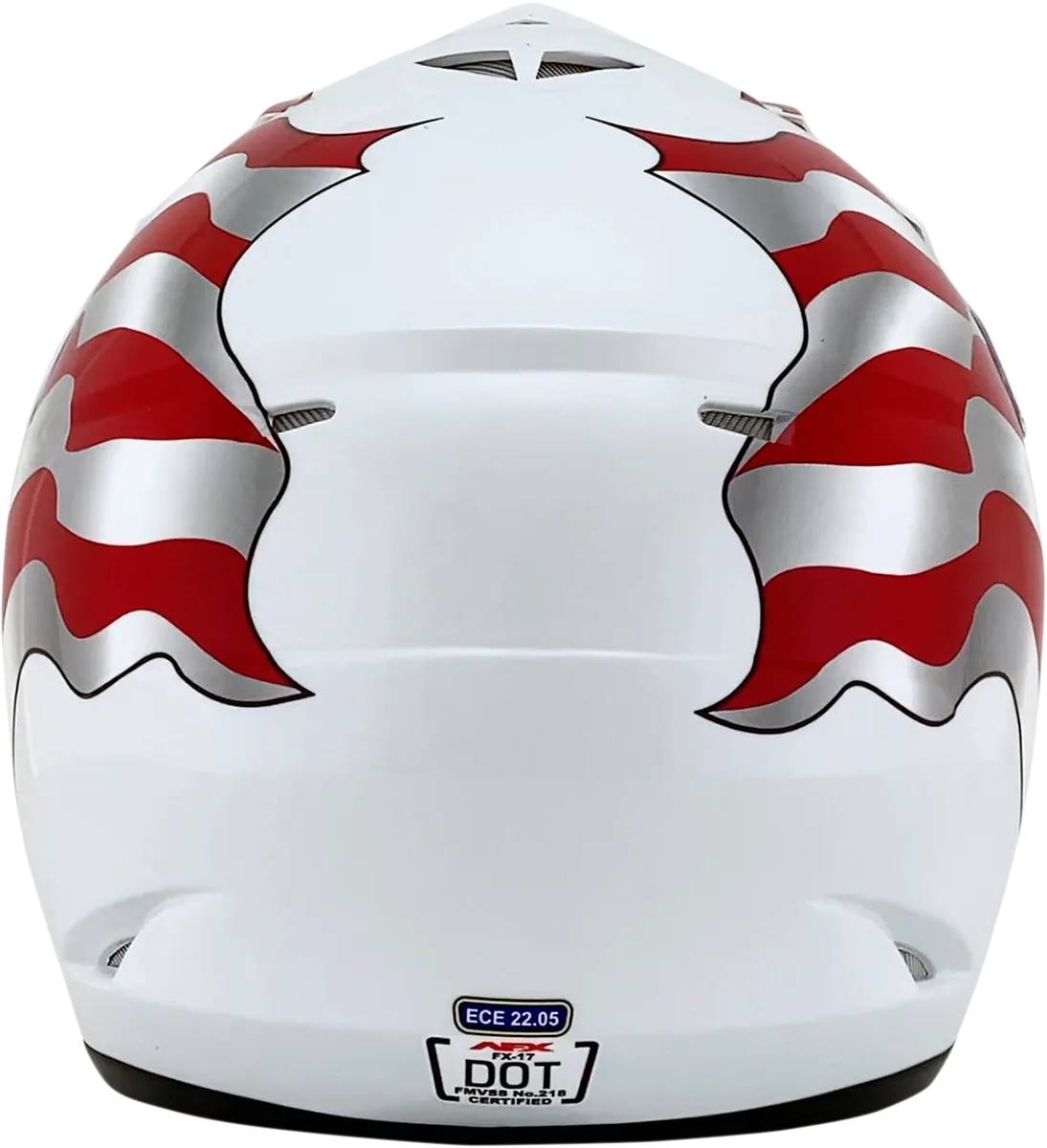 AFX FX-17 Helmet - Flag - White - XL 0110-2378