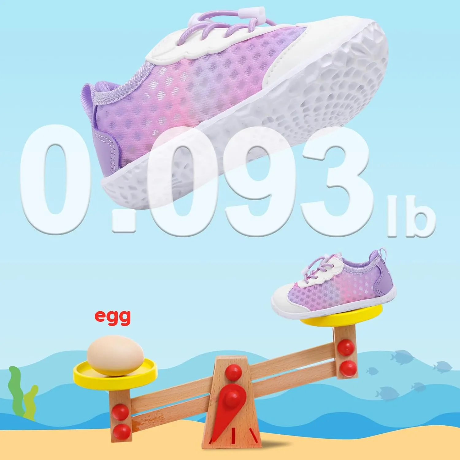 BARERUN Toddler Water Shoes Barefoot Kids Water Shoes Boys Girls Aqua Socks Quick-Dry Breathable Toddler Sandals Slip on Indoor Outdoor Walking Shoes for Beach Swim Pool