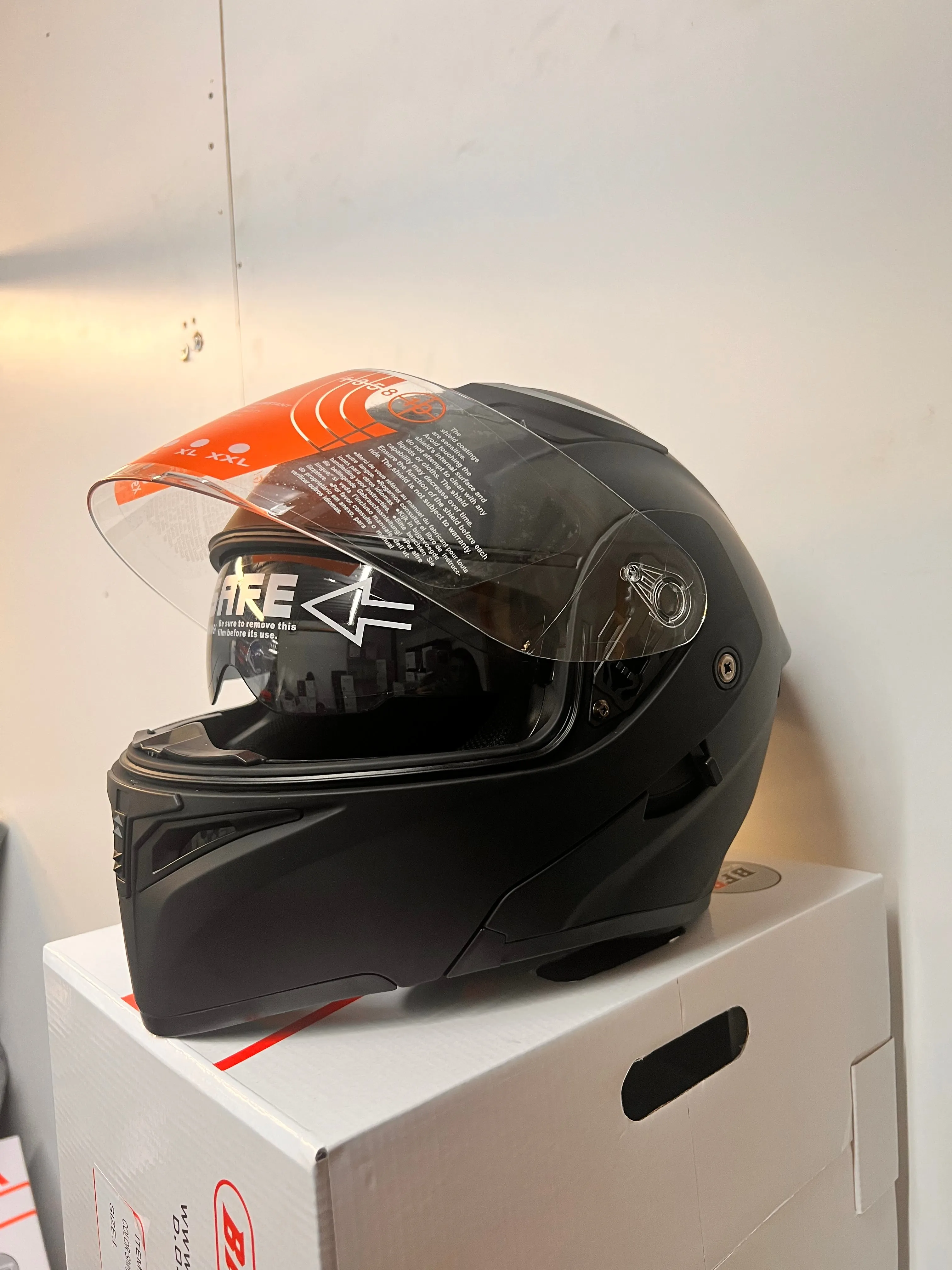 BFR Black Modular Helmet with Light