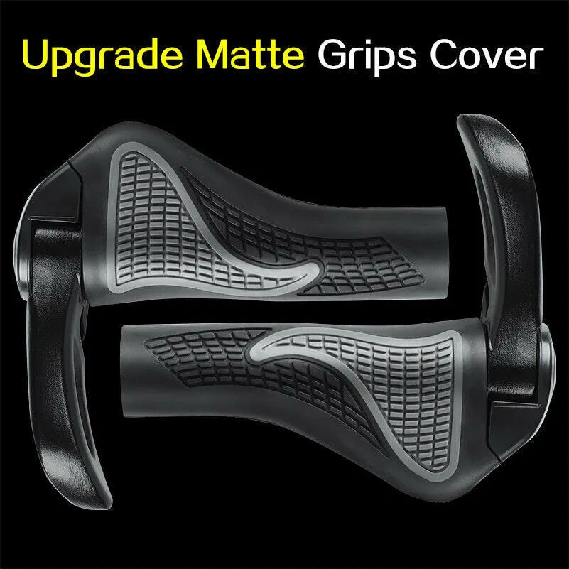 Bicycle Handlebar Grip Ergonomic Bike Cycling Durable Anti-slip Rubber Mountain Bicycle Accessories Bike Parts 1Pair