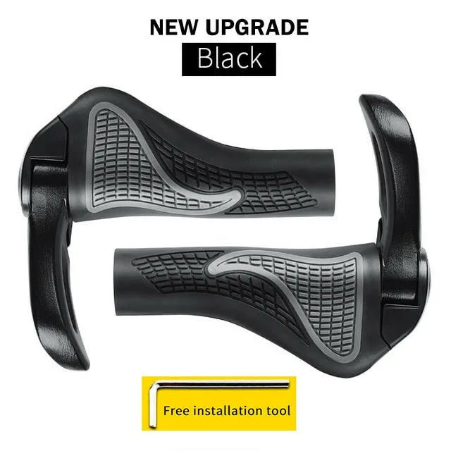 Bicycle Handlebar Grip Ergonomic Bike Cycling Durable Anti-slip Rubber Mountain Bicycle Accessories Bike Parts 1Pair