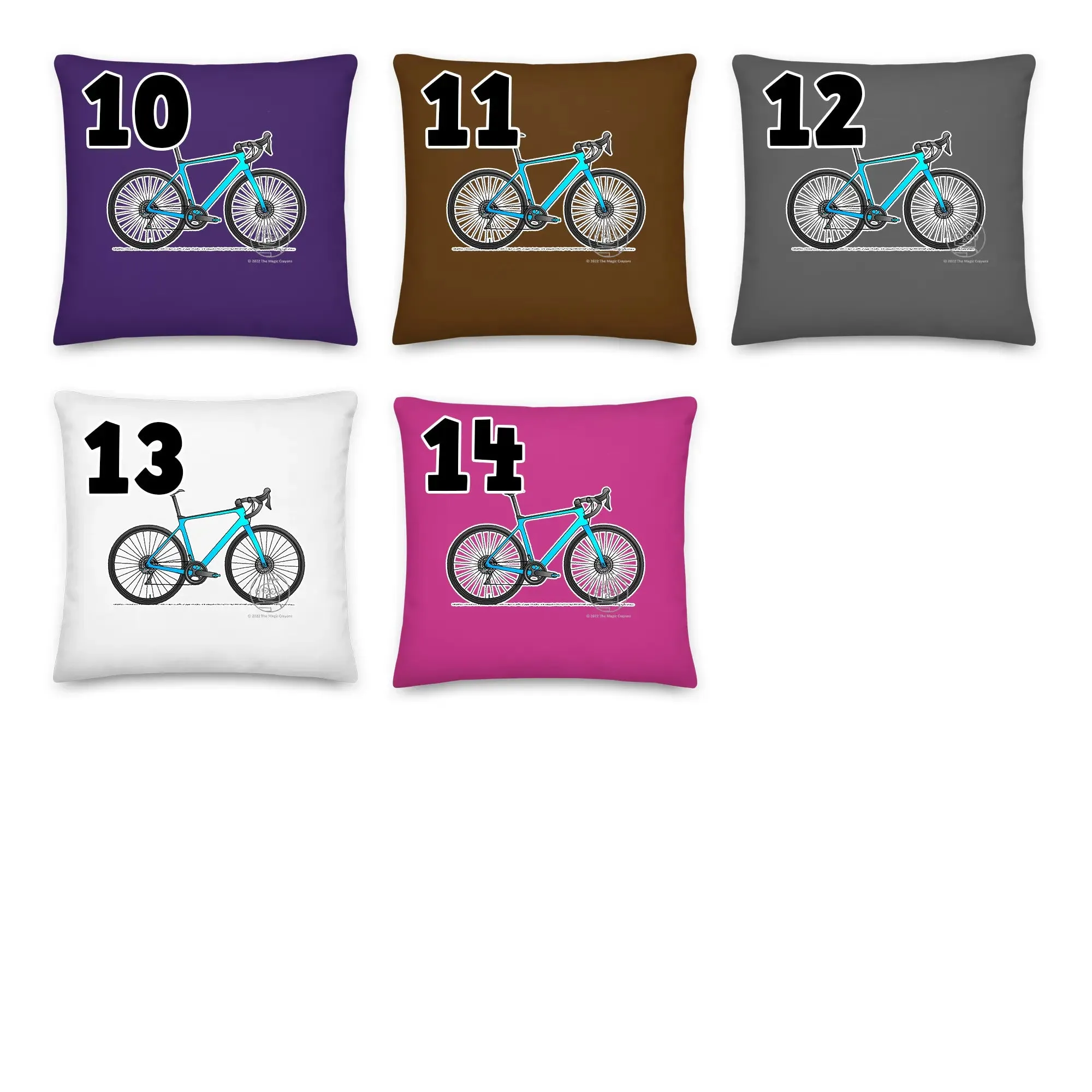 Bicycle Pillow Cushion, Personalized