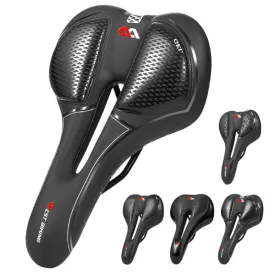 Bicycle Seat Saddle MTB Road Bike Saddle Mountain Bike Racing Saddle PU Breathable Soft Seat Ergonomic Cushion