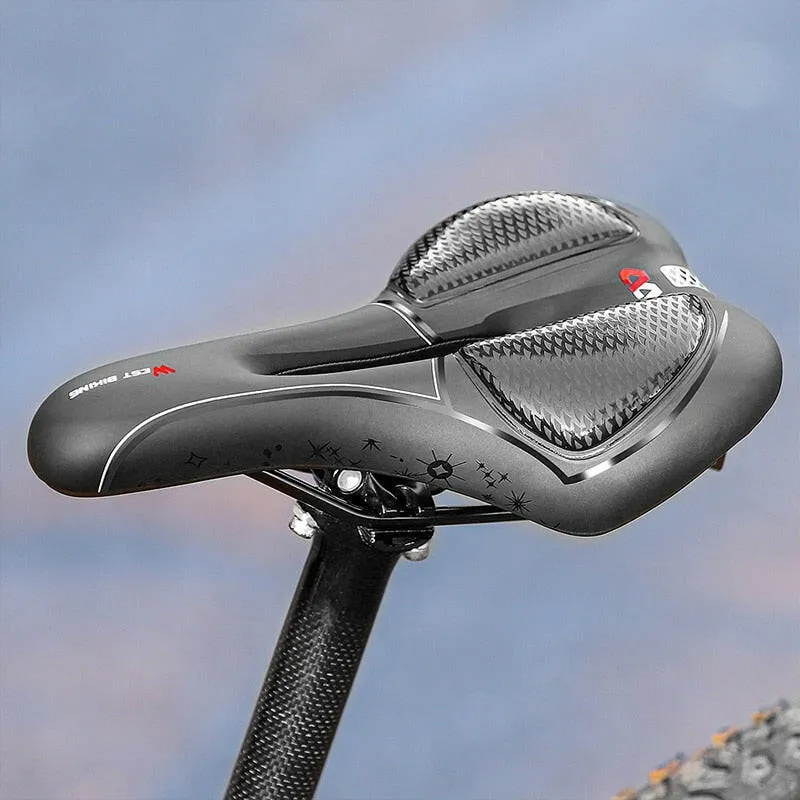 Bicycle Seat Saddle MTB Road Bike Saddle Mountain Bike Racing Saddle PU Breathable Soft Seat Ergonomic Cushion