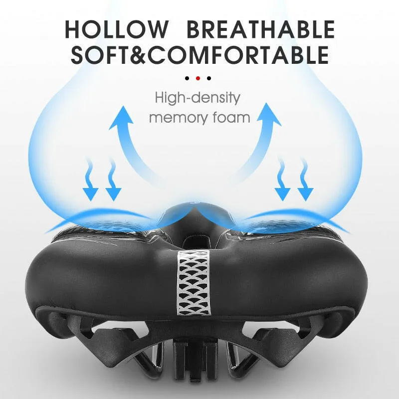 Bicycle Seat Saddle MTB Road Bike Saddle Mountain Bike Racing Saddle PU Breathable Soft Seat Ergonomic Cushion