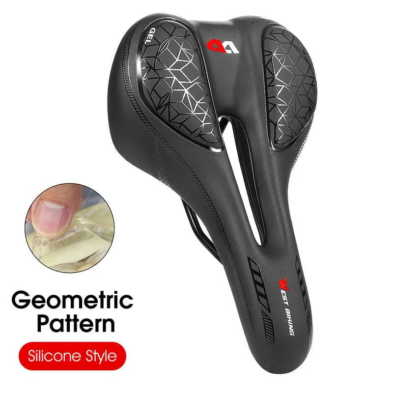 Bicycle Seat Saddle MTB Road Bike Saddle Mountain Bike Racing Saddle PU Breathable Soft Seat Ergonomic Cushion