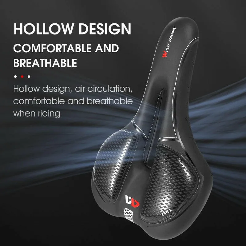 Bicycle Seat Saddle MTB Road Bike Saddle Mountain Bike Racing Saddle PU Breathable Soft Seat Ergonomic Cushion
