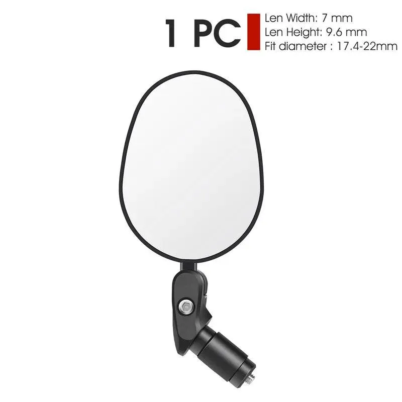 Bike Rearview Mirror MTB Road Bicycle Handlebar Mirror Wide Angle 360 Rotation Adjustable Cycling Rear View Mirror