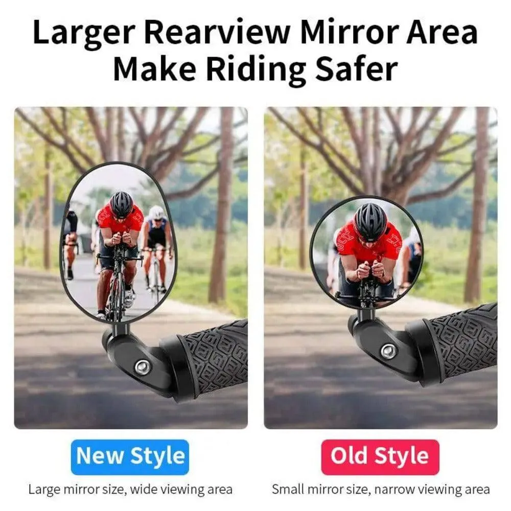 Bike Rearview Mirror MTB Road Bicycle Handlebar Mirror Wide Angle 360 Rotation Adjustable Cycling Rear View Mirror