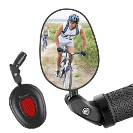 Bike Rearview Mirror MTB Road Bicycle Handlebar Mirror Wide Angle 360 Rotation Adjustable Cycling Rear View Mirror