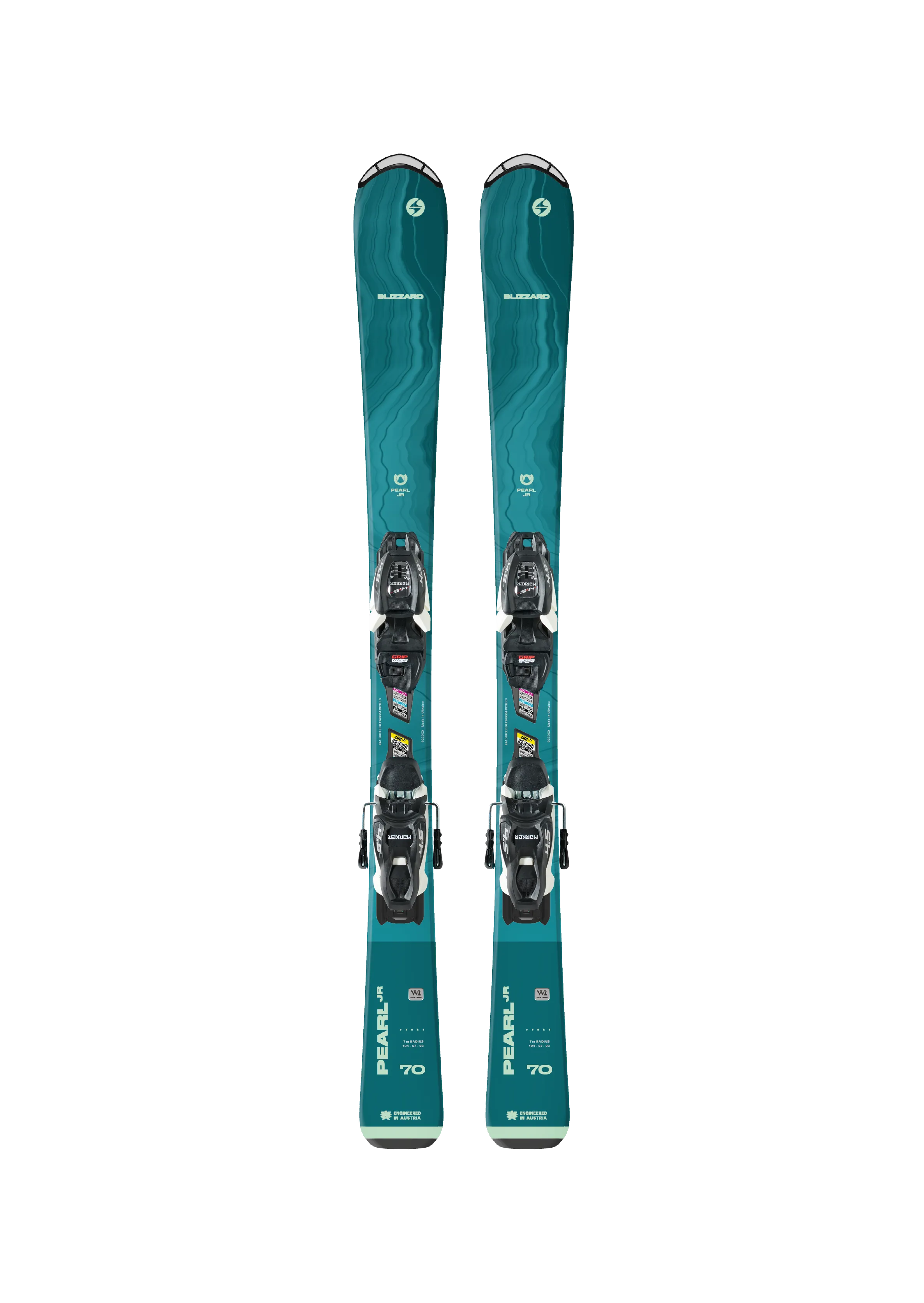 Blizzard Pearl Junior Snow Skis  with Marker FDT Bindings