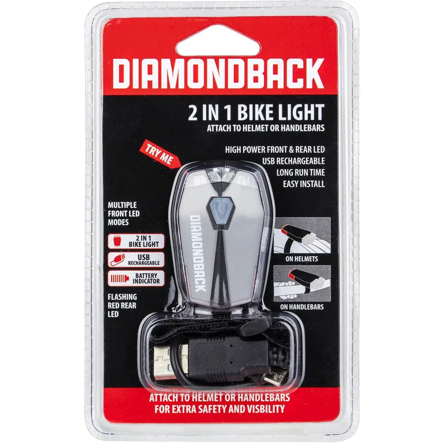 Diamondback 2 in 1 Helmet Safety Light