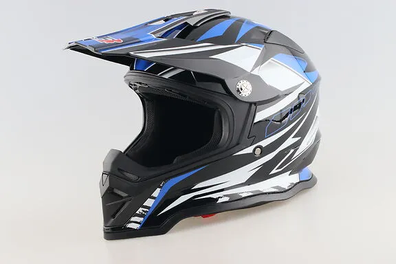 DOT Motorcross Adult Helmet-BFR 819-7 Blue & Black