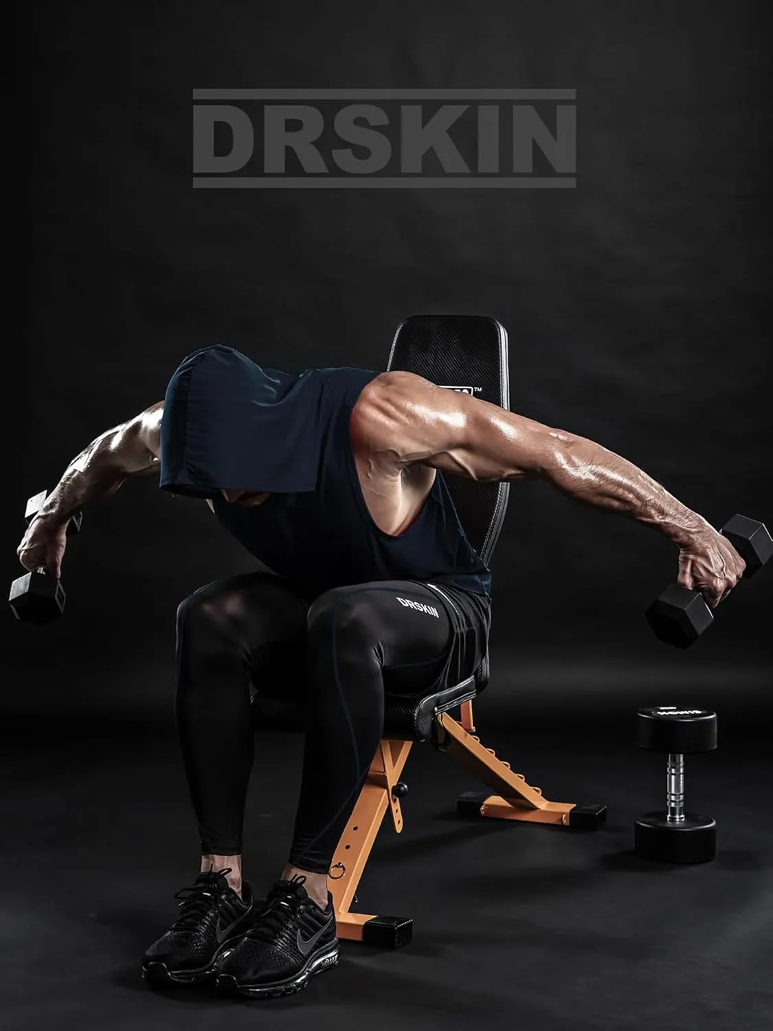 DRSKIN 2 or 1 Pack Men's Hooded Tank Tops Bodybuilding Muscle Cut Off T Shirt Sleeveless Gym Training Hoodies Workout Dry