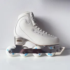 Edea Ice Fly Boot with Off-Ice Blade Attached - White