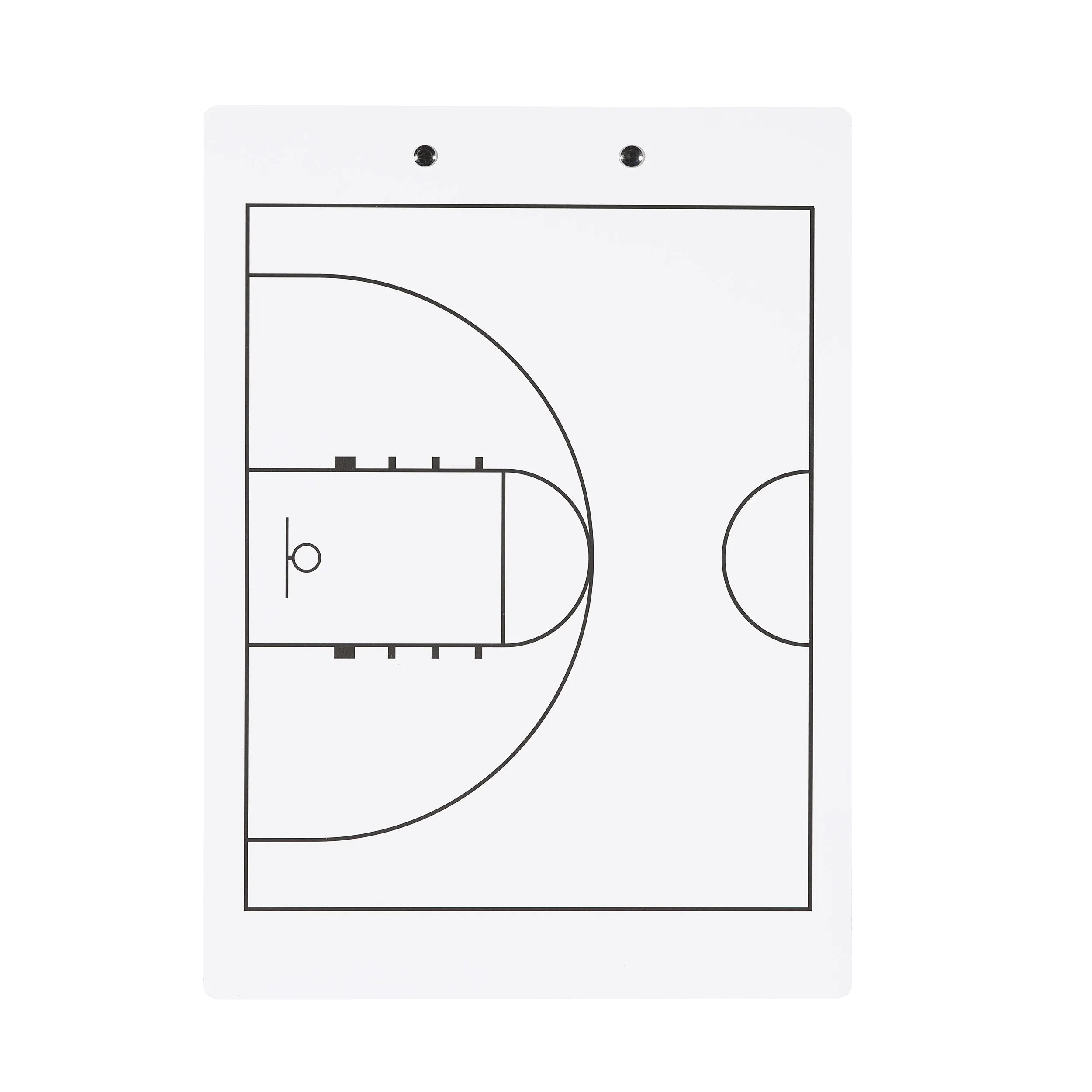 Elite Basketball White Dry Erase Coaches Clipboard