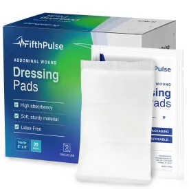 FifthPulse Abdominal Wound Dressing 5"x9" Sterile - Pads 20 Pack