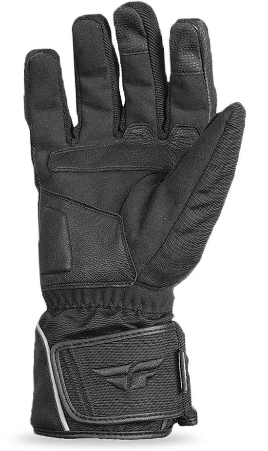 Fly Racing 'Xplore' Gunmetal/Black Leather Snowmobile Gloves