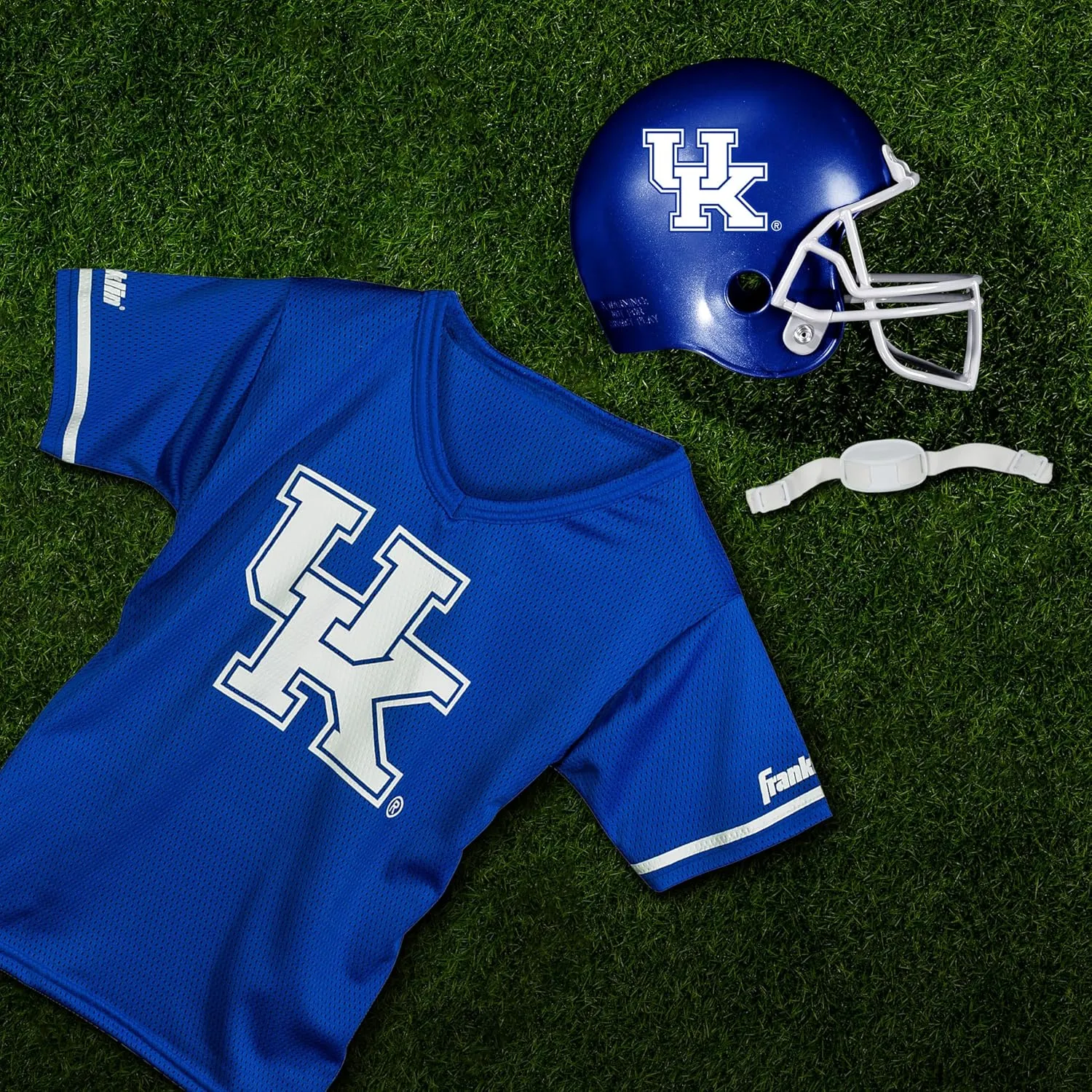 Franklin Sports NCAA Kids Football Helmet and Jersey Set - College Uniform for Boys and Girls - Toy Costume With Official Team Logos and Colors