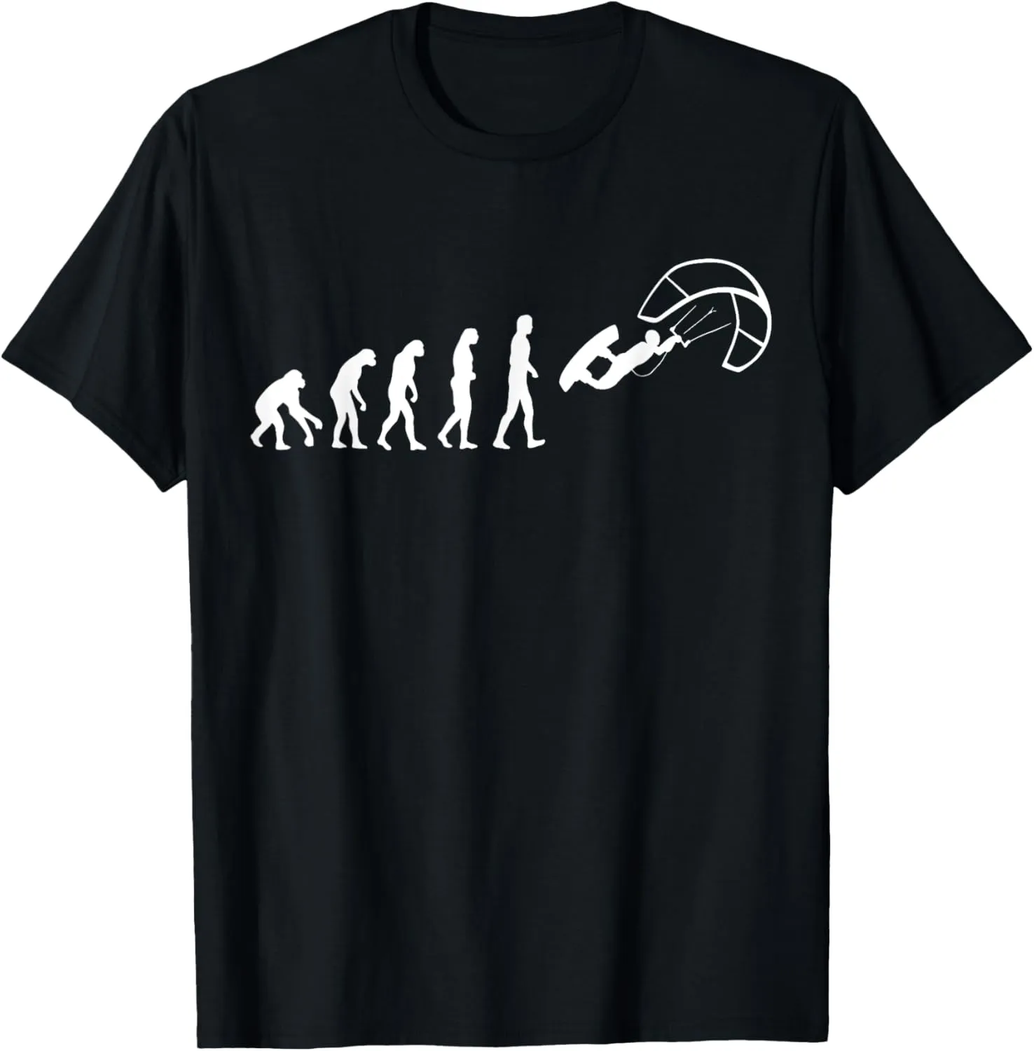 Funny Kitesurf Shirt - Kite Surfing Evolution Kite Boarding T-Shirt