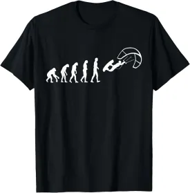 Funny Kitesurf Shirt - Kite Surfing Evolution Kite Boarding T-Shirt