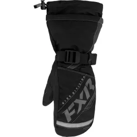 FXR Youth Helix Race Mittens Snowmobile Gloves Black