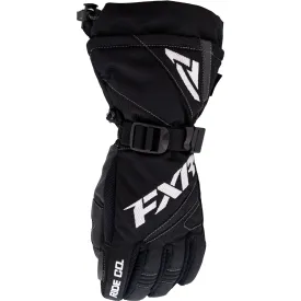 FXR Youth Helix Race Snowmobile Gloves Black