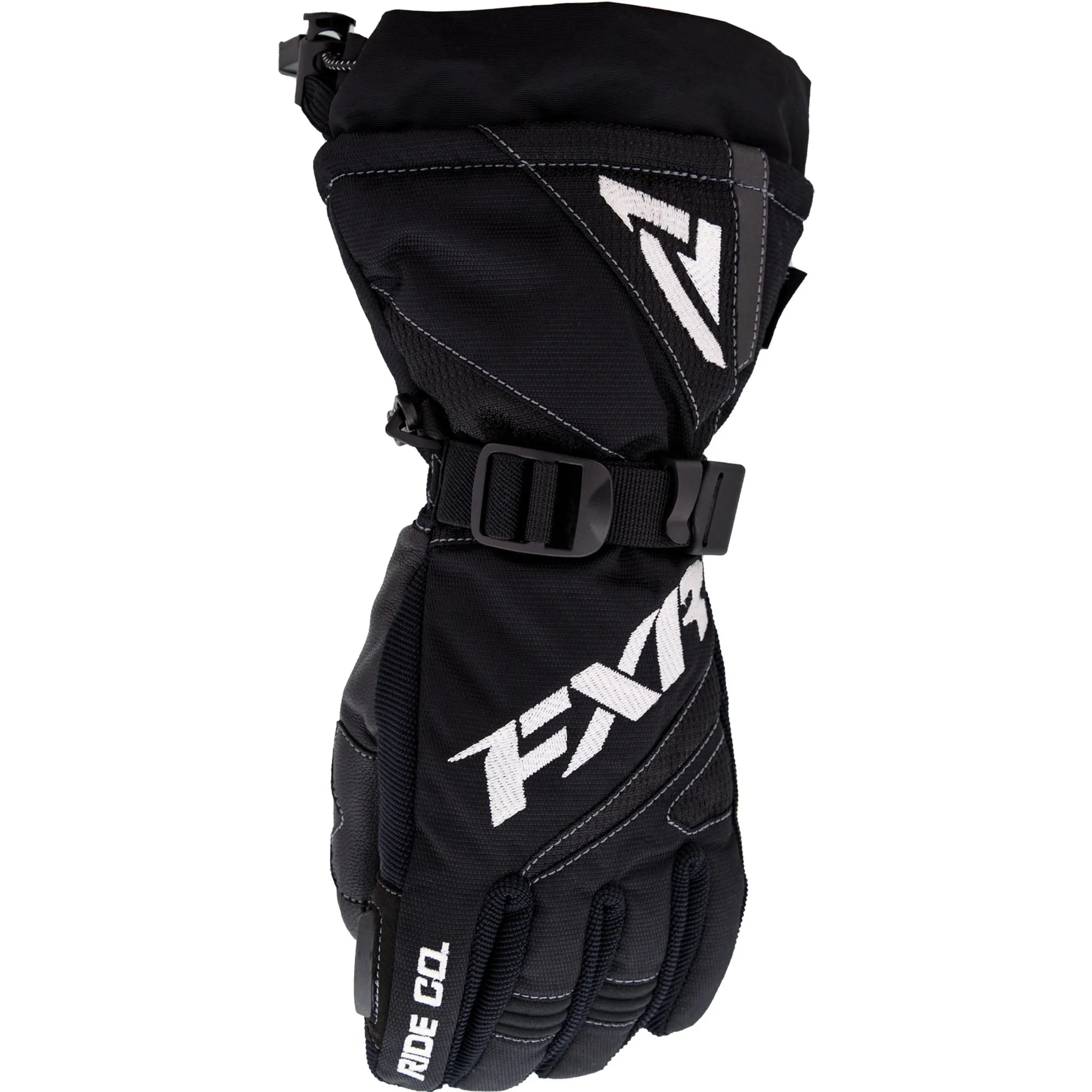 FXR Youth Helix Race Snowmobile Gloves Black
