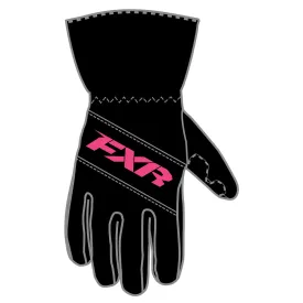 FXR Youth Octane Snowmobile Gloves Black/Fuchsia