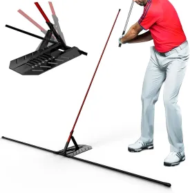 Golf Alignment Stick Holder - Golf Alignment Sticks Made of Metal, Golf Training Aid for Swing Plane and Swing Path Training, Golf Swing Trainer for Golf Practice Accessories
