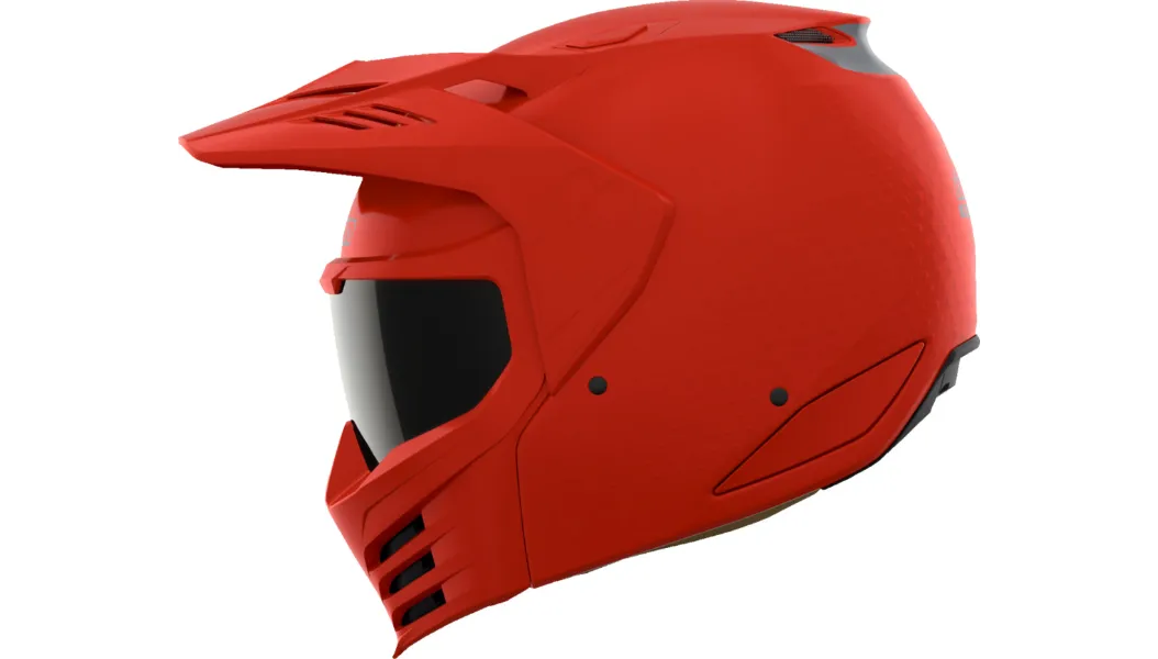 ICON Elsinore™ MODULAR Helmet Monotype Red MATTE