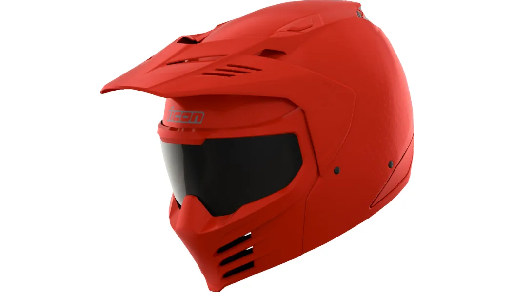 ICON Elsinore™ MODULAR Helmet Monotype Red MATTE