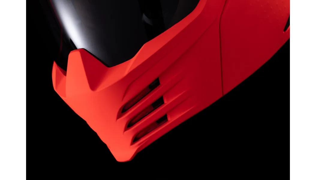 ICON Elsinore™ MODULAR Helmet Monotype Red MATTE