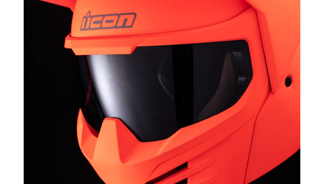 ICON Elsinore™ MODULAR Helmet Monotype Red MATTE