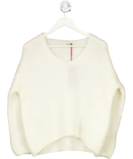 Law & Co Cream Carla Giannini Mohair Blend Angel Wing Knit One Size