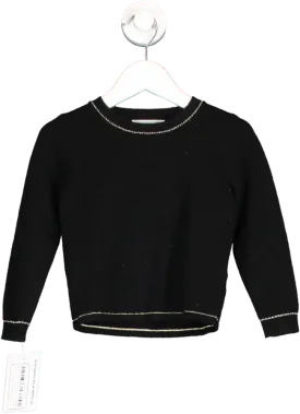 Marie Chantal Black Angel Wing Long Sleeve Top 0-3 Months