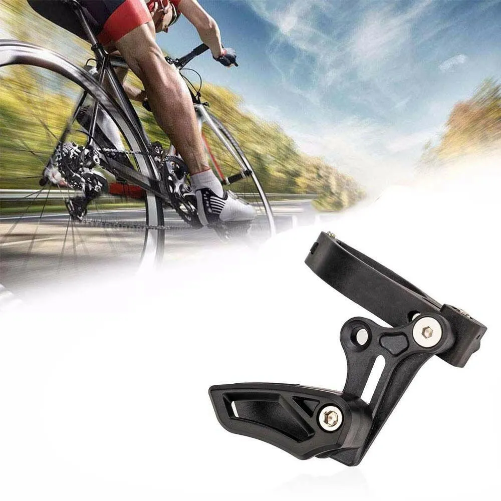 MTB Bicycle Chain guide chain frame protector cover 1X System 31.8 34.9mm Clamp Chain Guide for E type Adjustable CNC BLACK