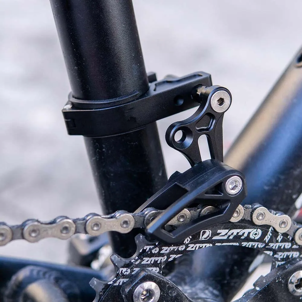 MTB Bicycle Chain guide chain frame protector cover 1X System 31.8 34.9mm Clamp Chain Guide for E type Adjustable CNC BLACK