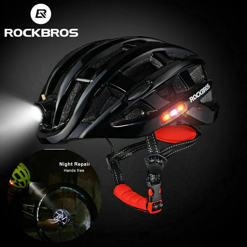 ROCKBROS Bicycle Ultralight Helmet with Light