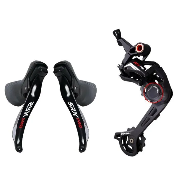 SENSAH SRX Pro Gravel Road Bike 11 Speed Groupset CX Bicycle 1X11 Shifter Mechanical Brake Clutch Rear Derailleur Cyclo-Cross