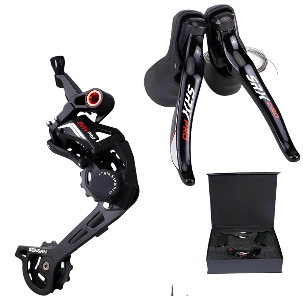 SENSAH SRX Pro Gravel Road Bike 11 Speed Groupset CX Bicycle 1X11 Shifter Mechanical Brake Clutch Rear Derailleur Cyclo-Cross